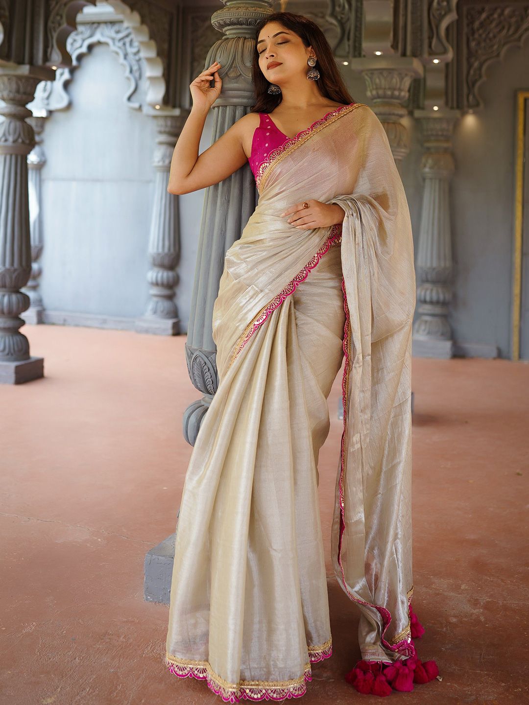 Moda Rapido Embellished Embroidered Art Silk Saree-picture-18