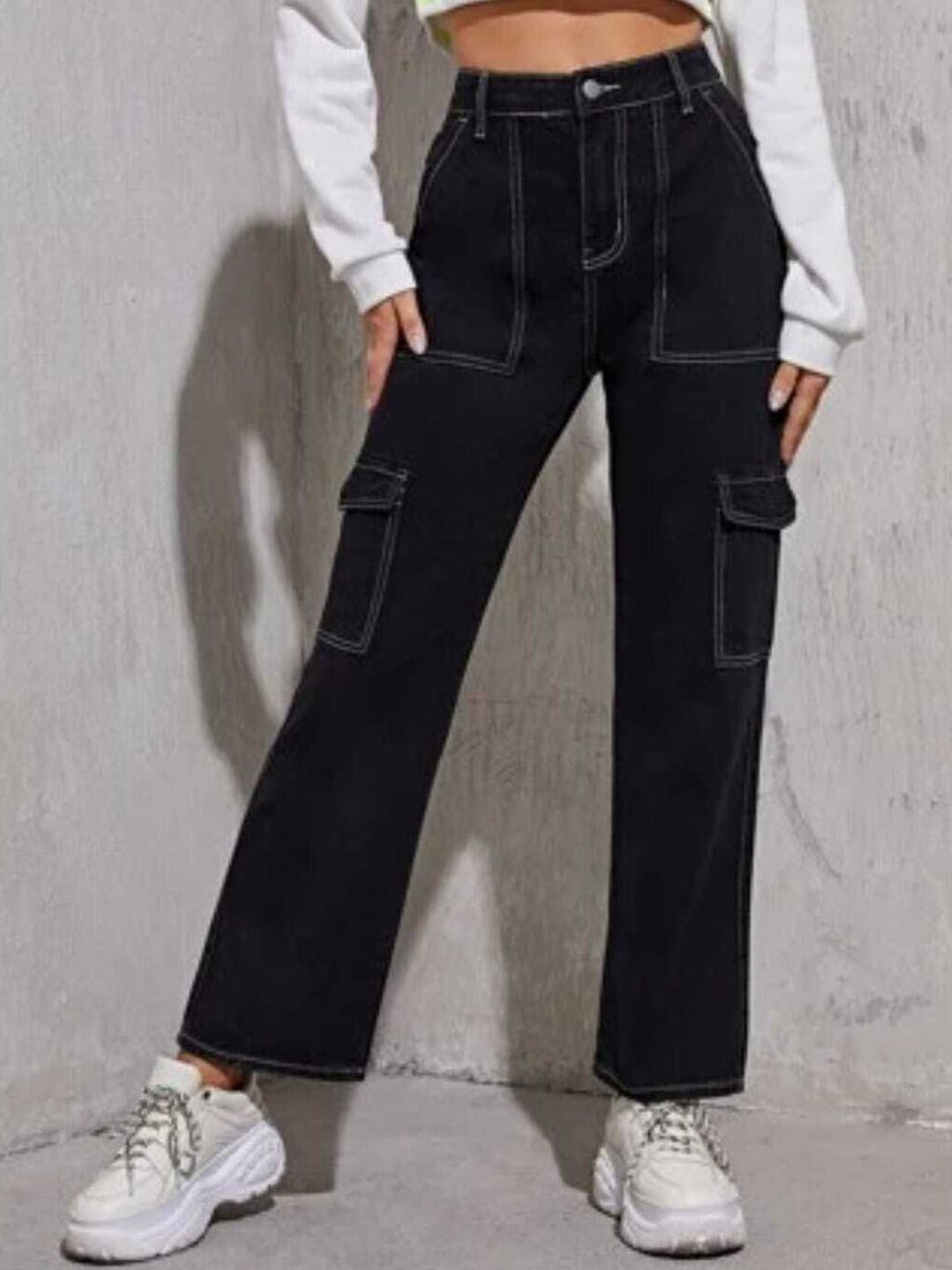 BROADSTAR Women Smart Straight Fit High-Rise Stretchable Jeans-picture-13