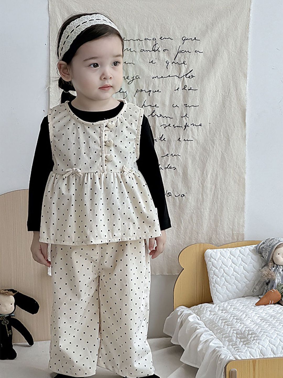 LULU & SKY Girls Printed Tunic with Trousers-image-35