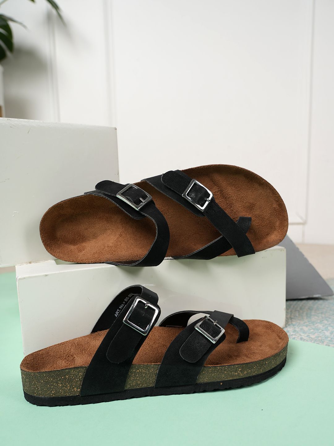 MOZAFIA Women Core with Buckles Flats-image-24