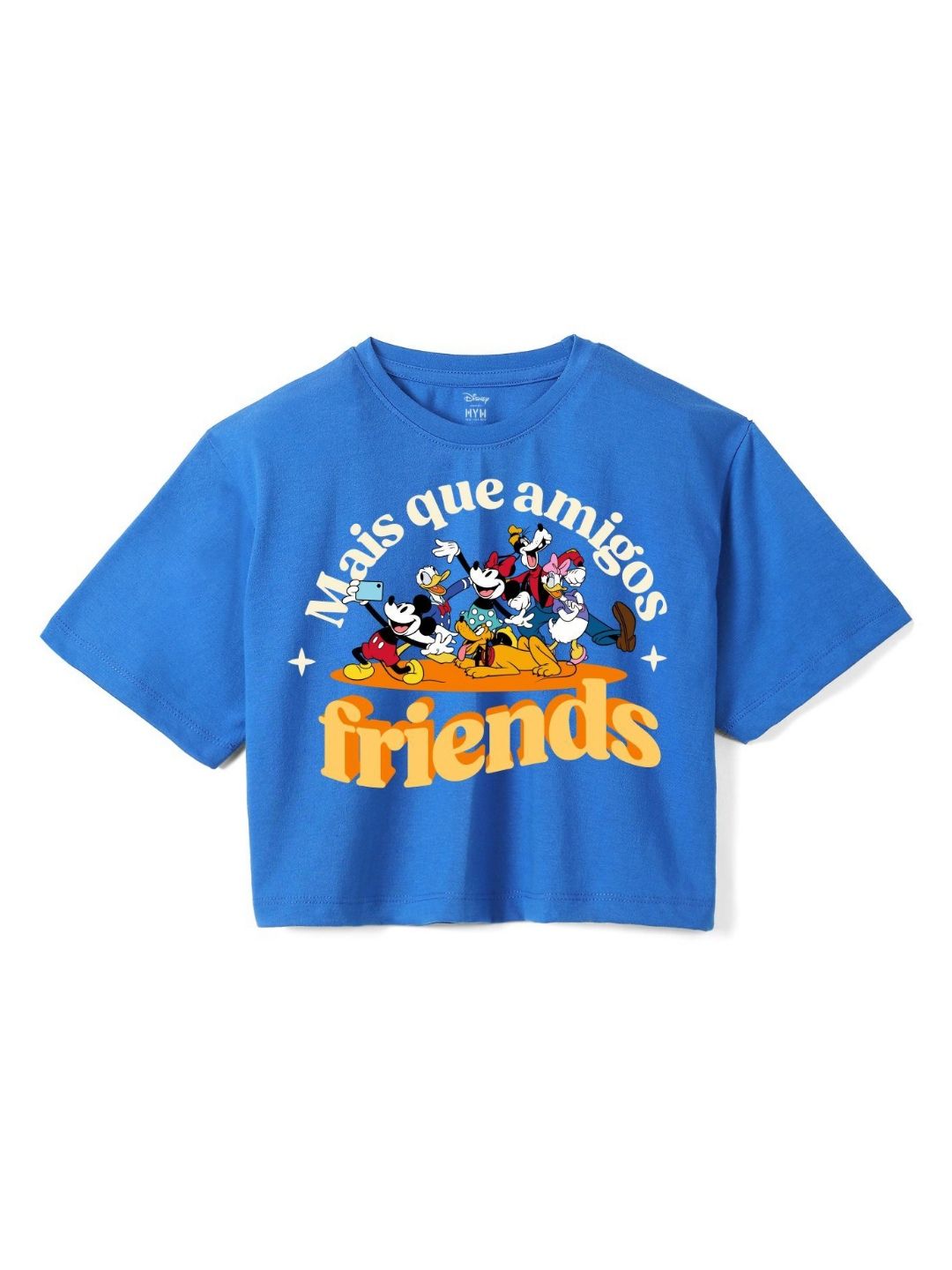 Wear Your Mind Girls Printed Pure Cotton Applique Boxy T-shirt-picture-56