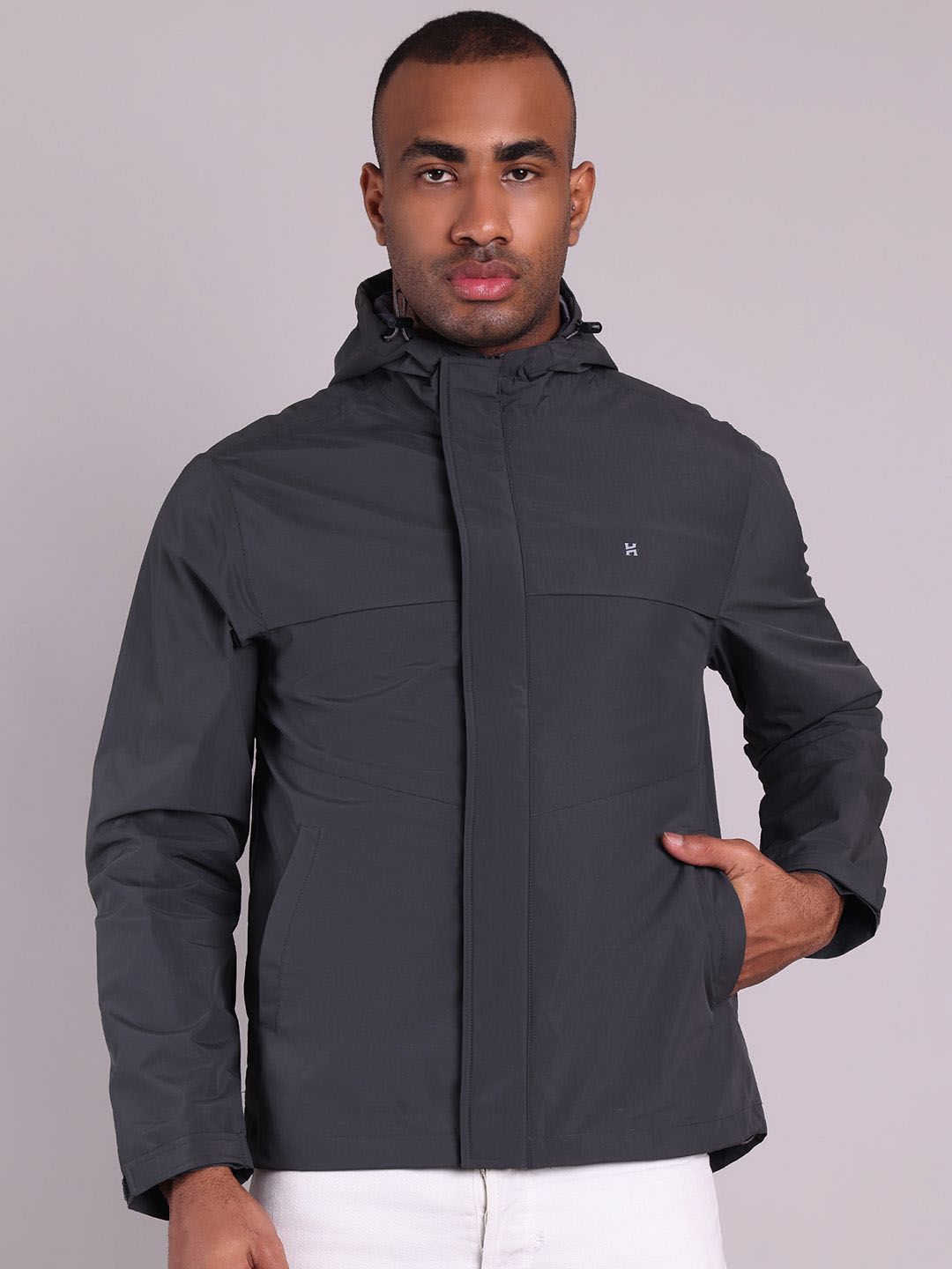 HOUSE OF VEDAS Waterproof Hooded Rain Jacket-picture-30