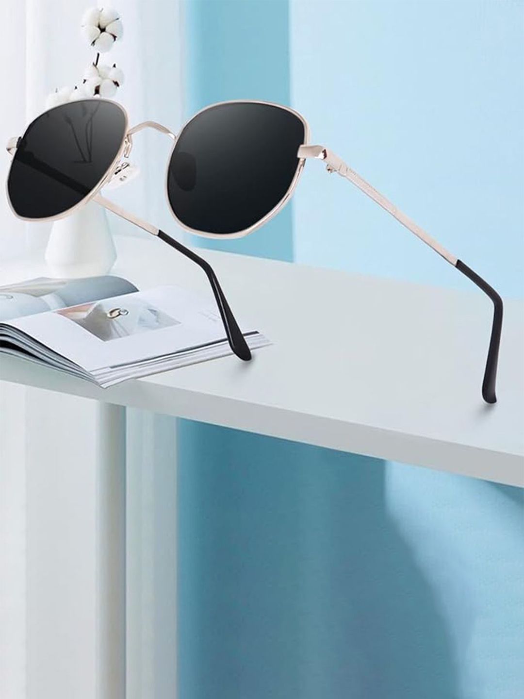 HAYDEN haiza Unisex Round Sunglasses with UV Protected Lens-picture-11