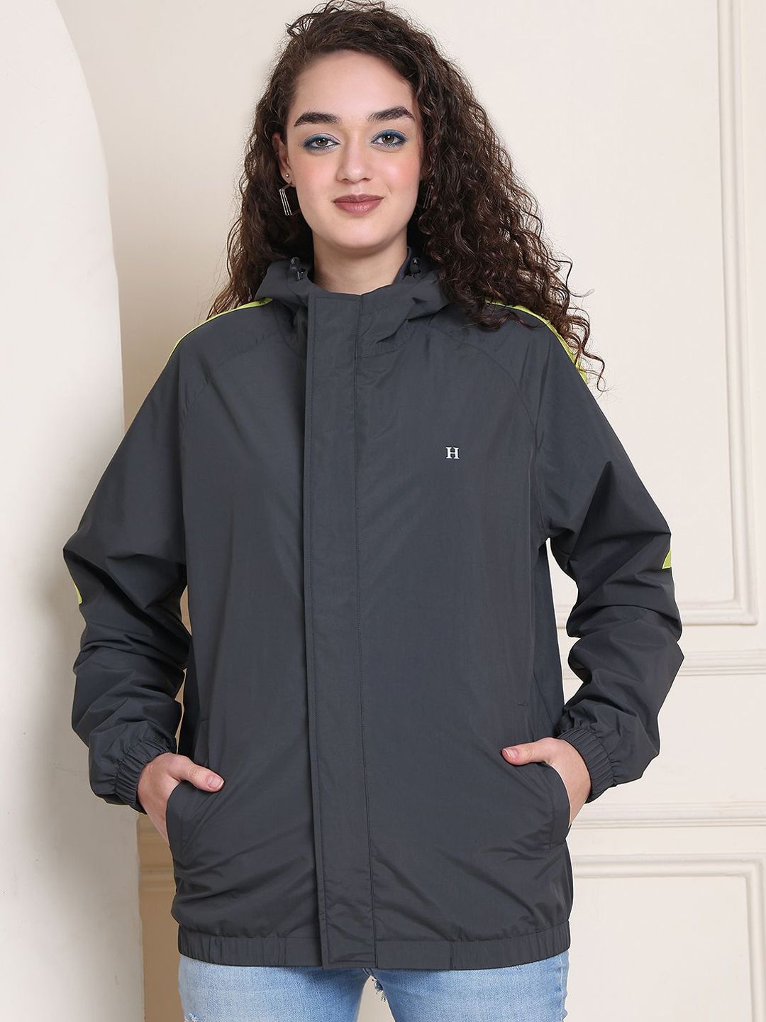 HOUSE OF VEDAS Waterproof Hooded Rain Jacket-picture-26