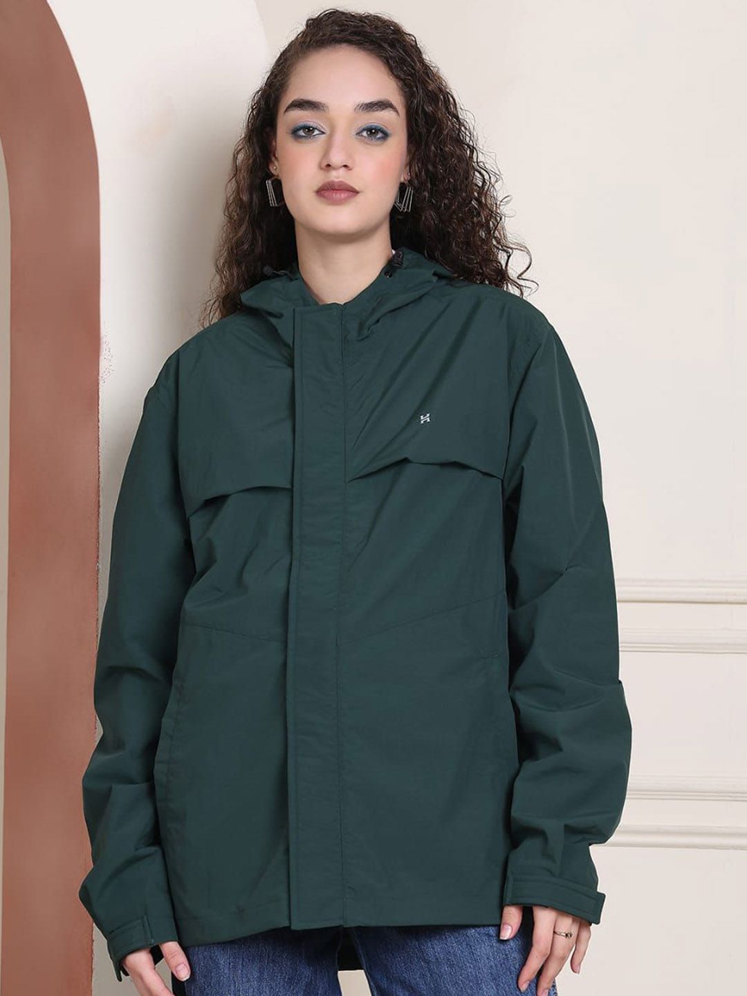 HOUSE OF VEDAS Waterproof Hooded Rain Jacket-picture-36