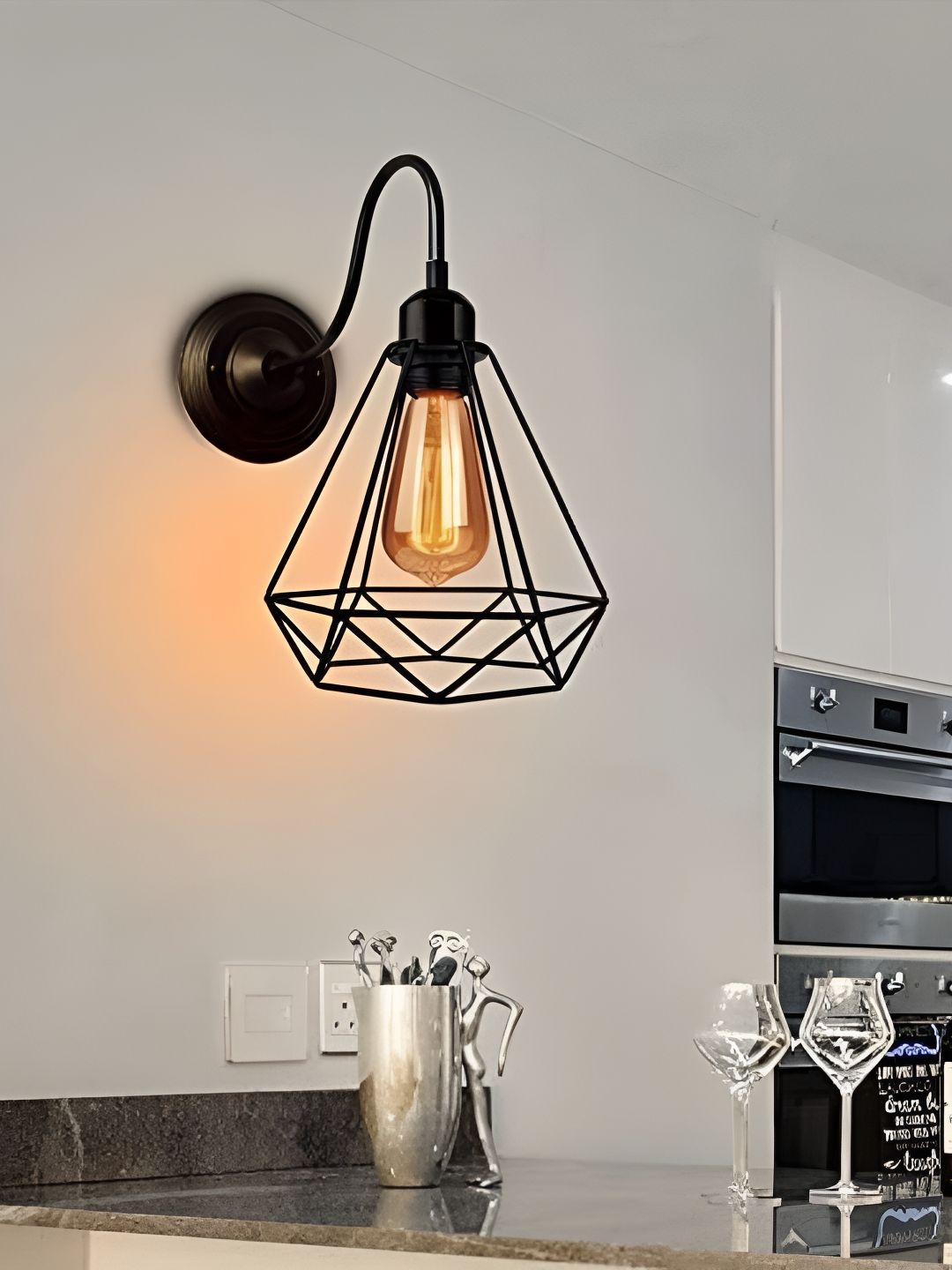 GAUVIK Black Metal Wall Lamp-picture-34