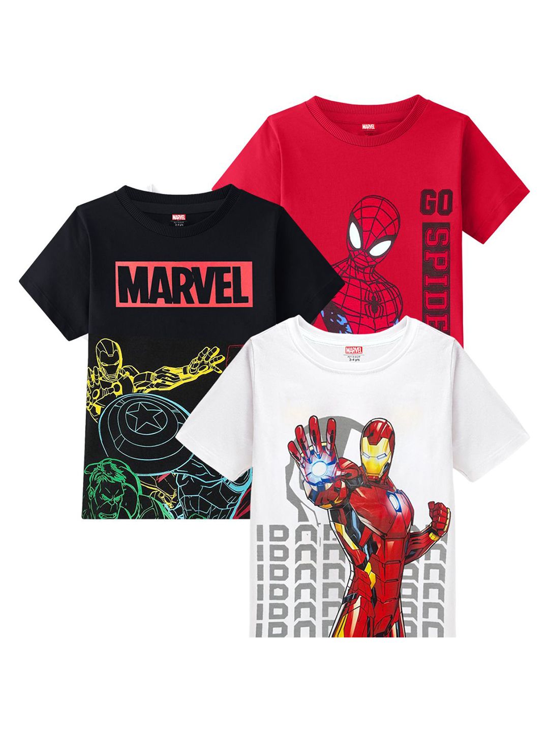Marvel by Miss and Chief Boys 3 Printed Bio Finish T-shirt-picture-51