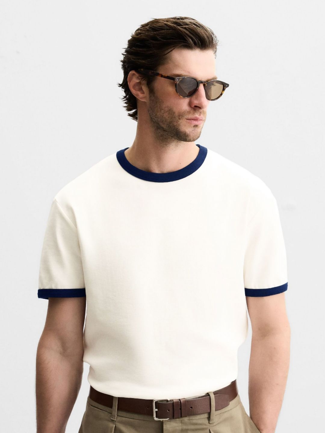 MISCHIEF MONKEY Men Colourblocked Pockets T-shirt-image-28