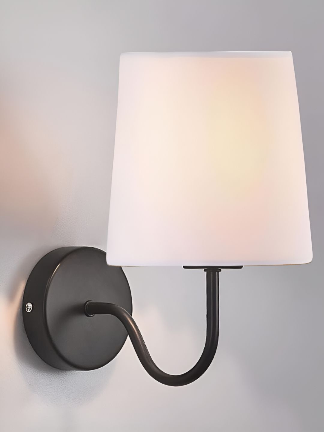 Decorcity Beige & Black Metal Contemporary Frustum Shaped Wall Lamp-picture-18