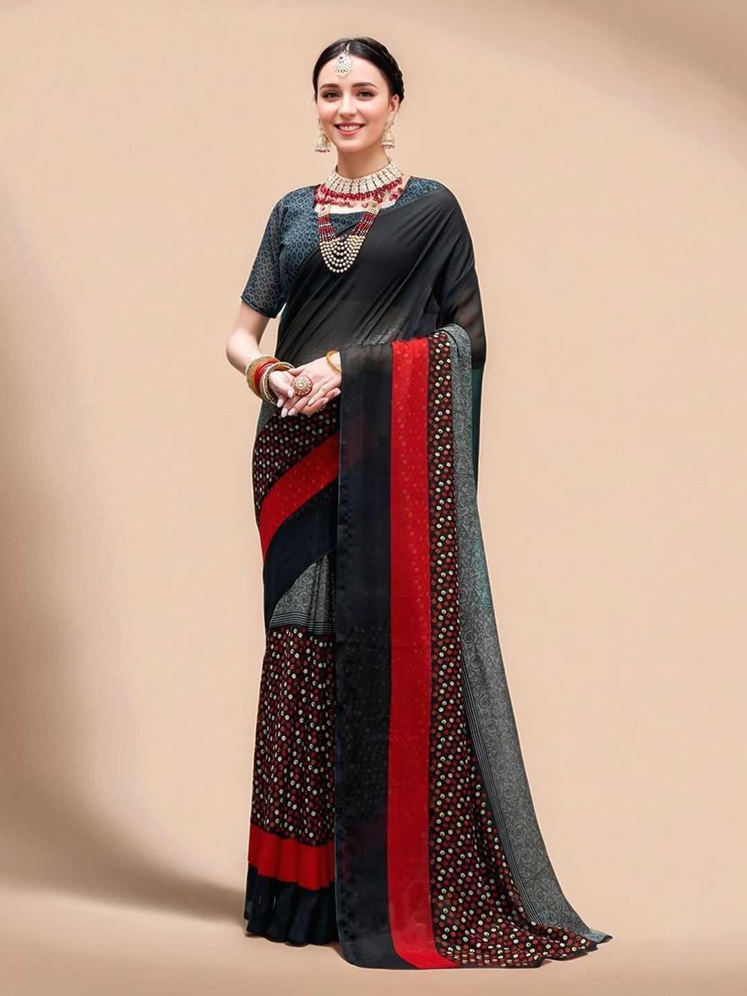 Anouk Rustic Poly Georgette Saree-picture-36