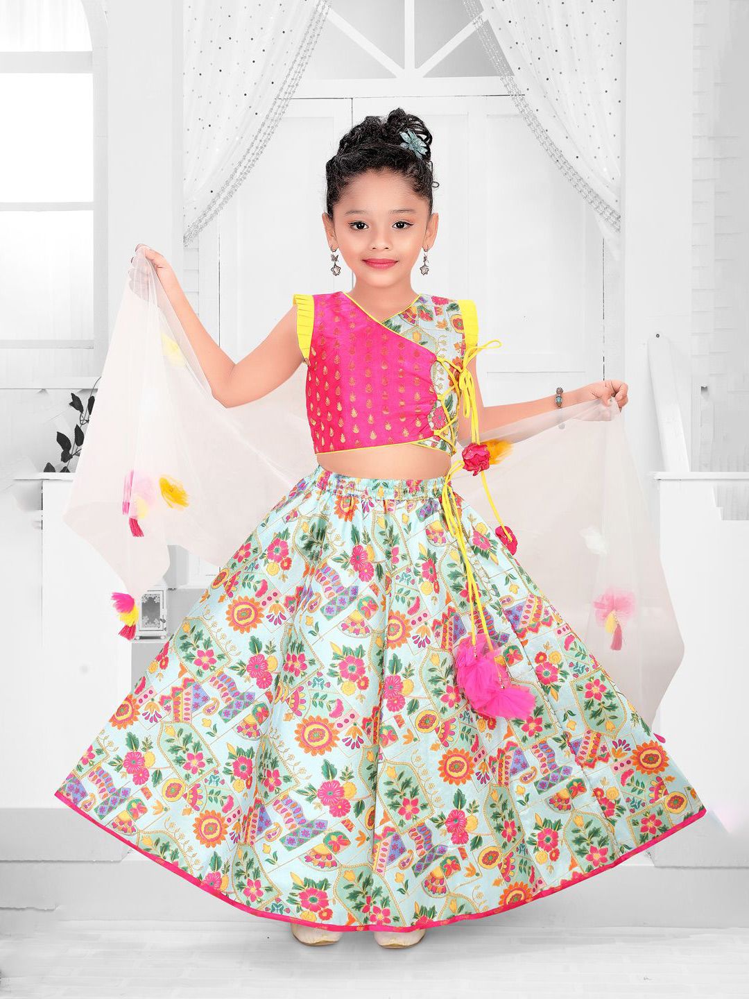 Pragya Exclusive Girls Ready to Wear Lehenga & Blouse With Dupatta-picture-25