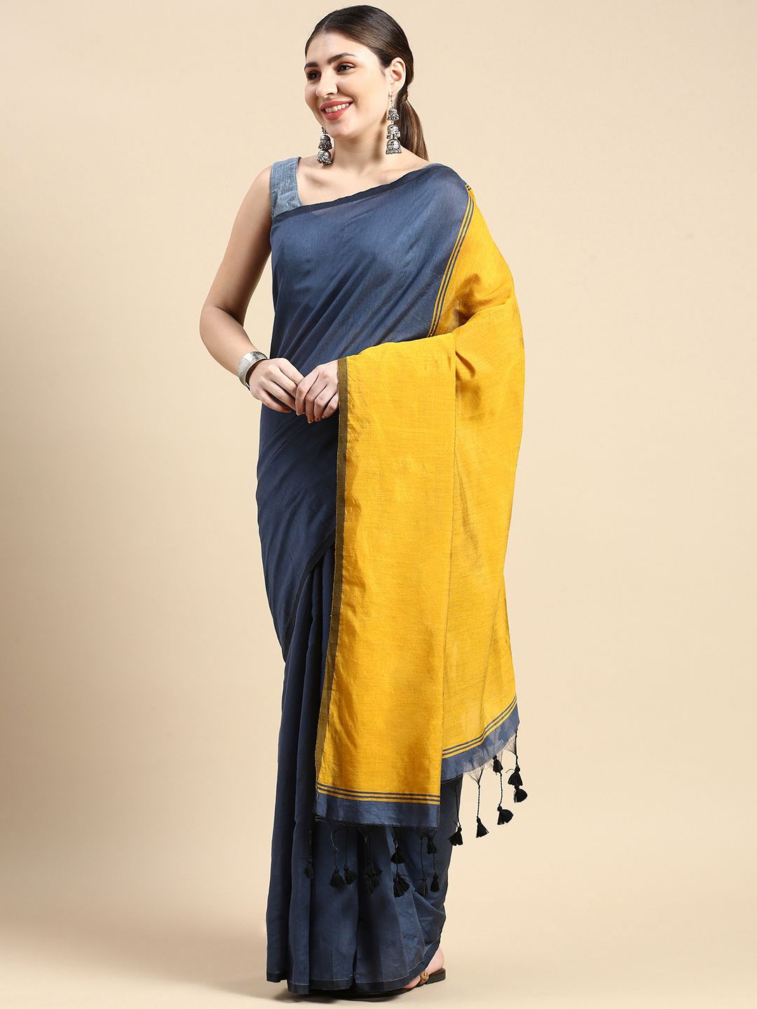 DESH BIDESH Silk Cotton Saree-picture-57