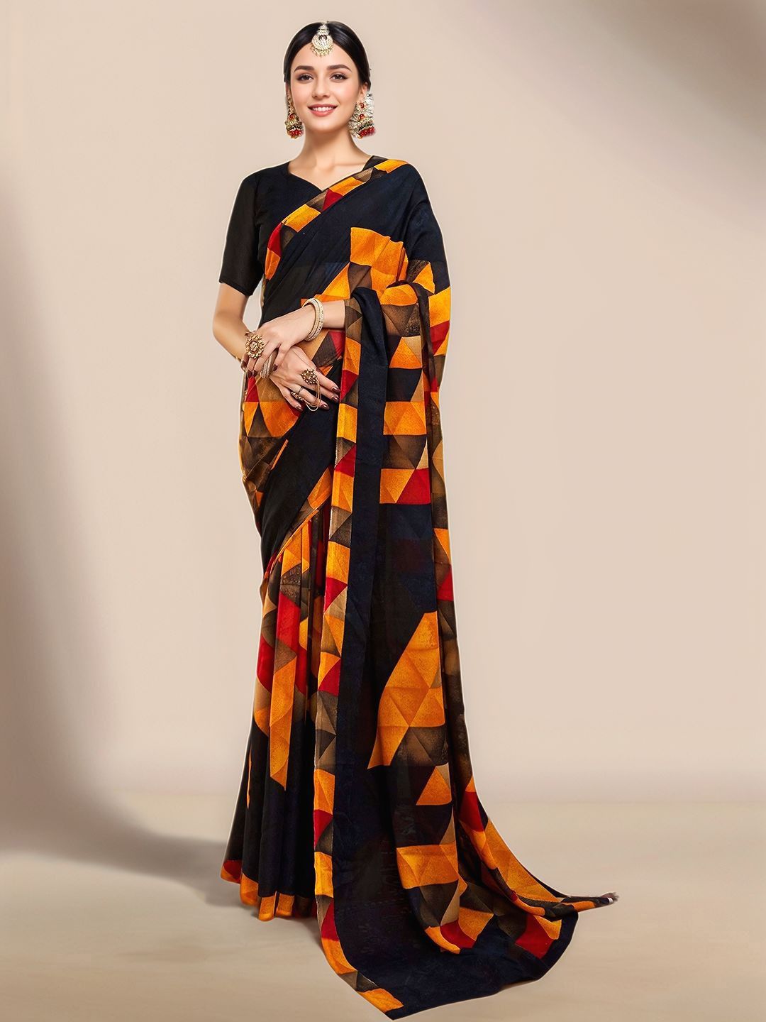 Anouk Rustic Poly Georgette Saree-picture-38