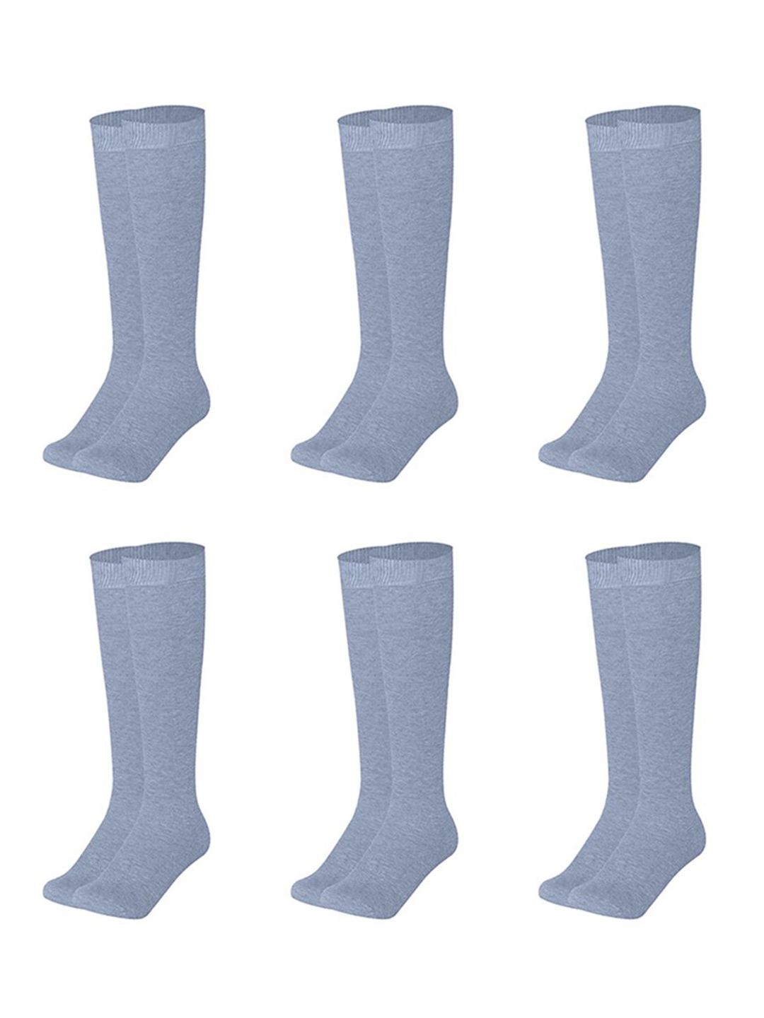 MUKHAKSH Men Pack Of 6 Cotton Knee Length Socks-picture-47
