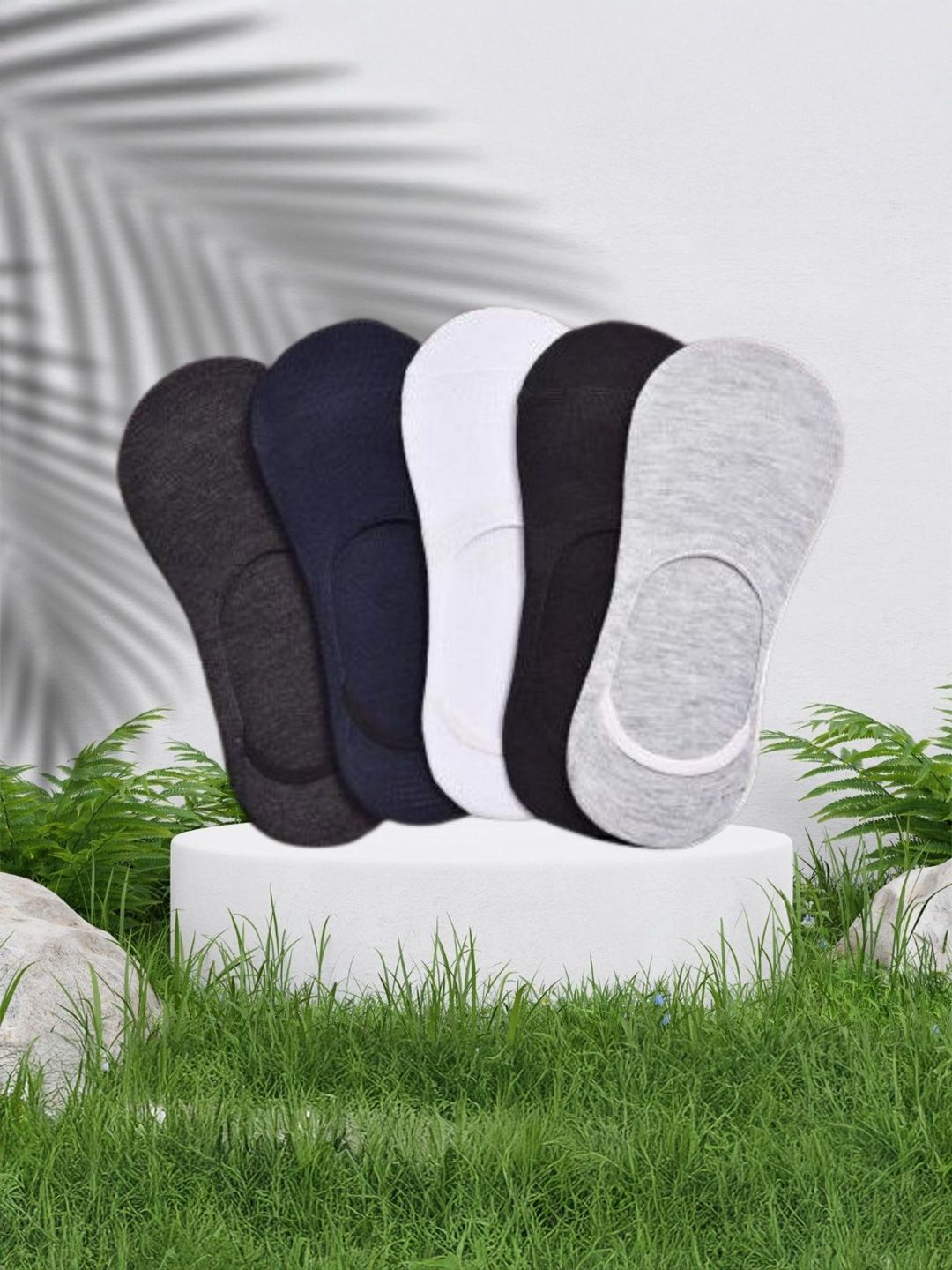 MJE Pack Of 5 Shoe Liners Socks-picture-30