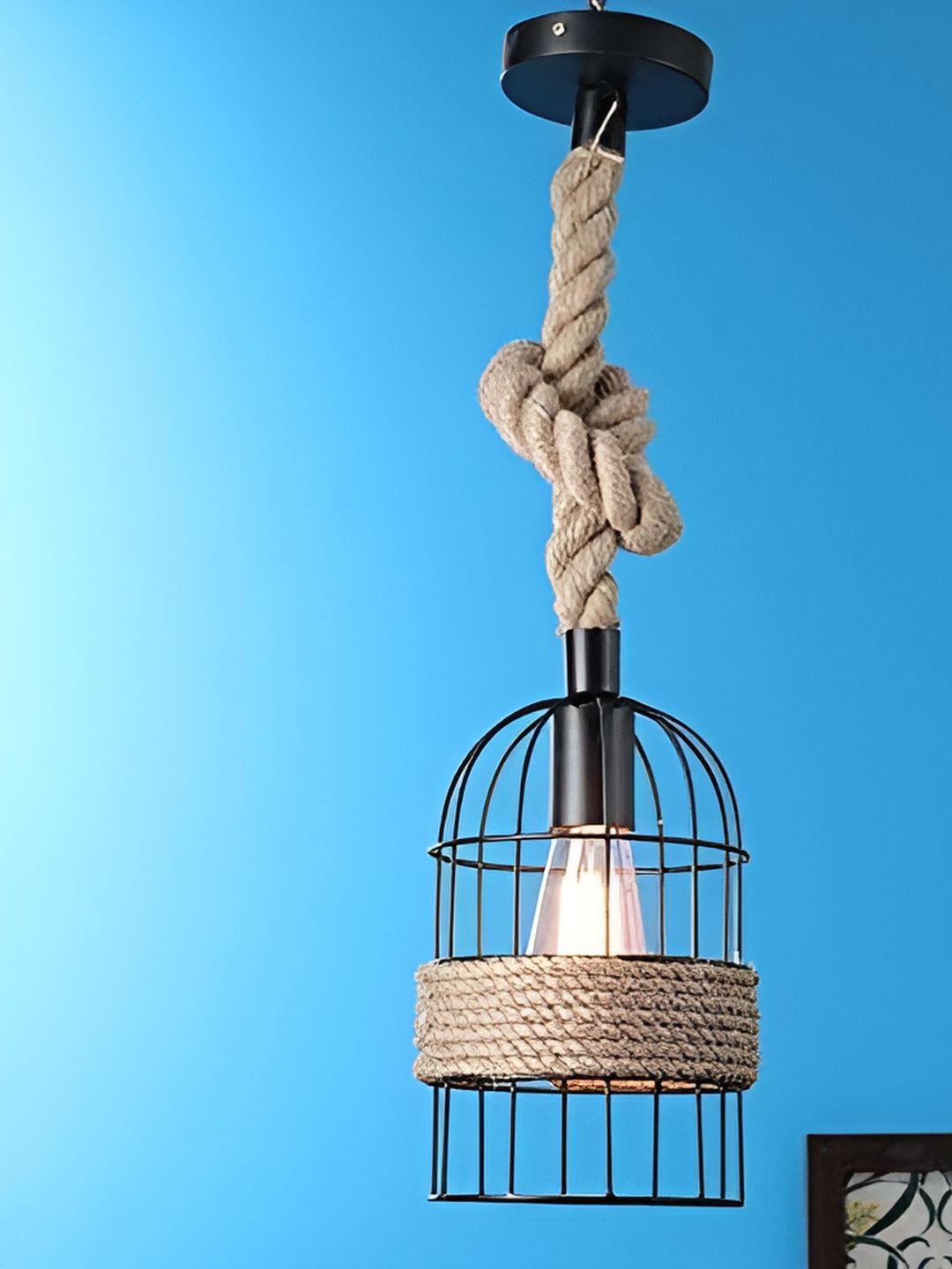 KINIS Modern and Unique Style Beige & Black Quirky Ceiling Lamp-picture-12