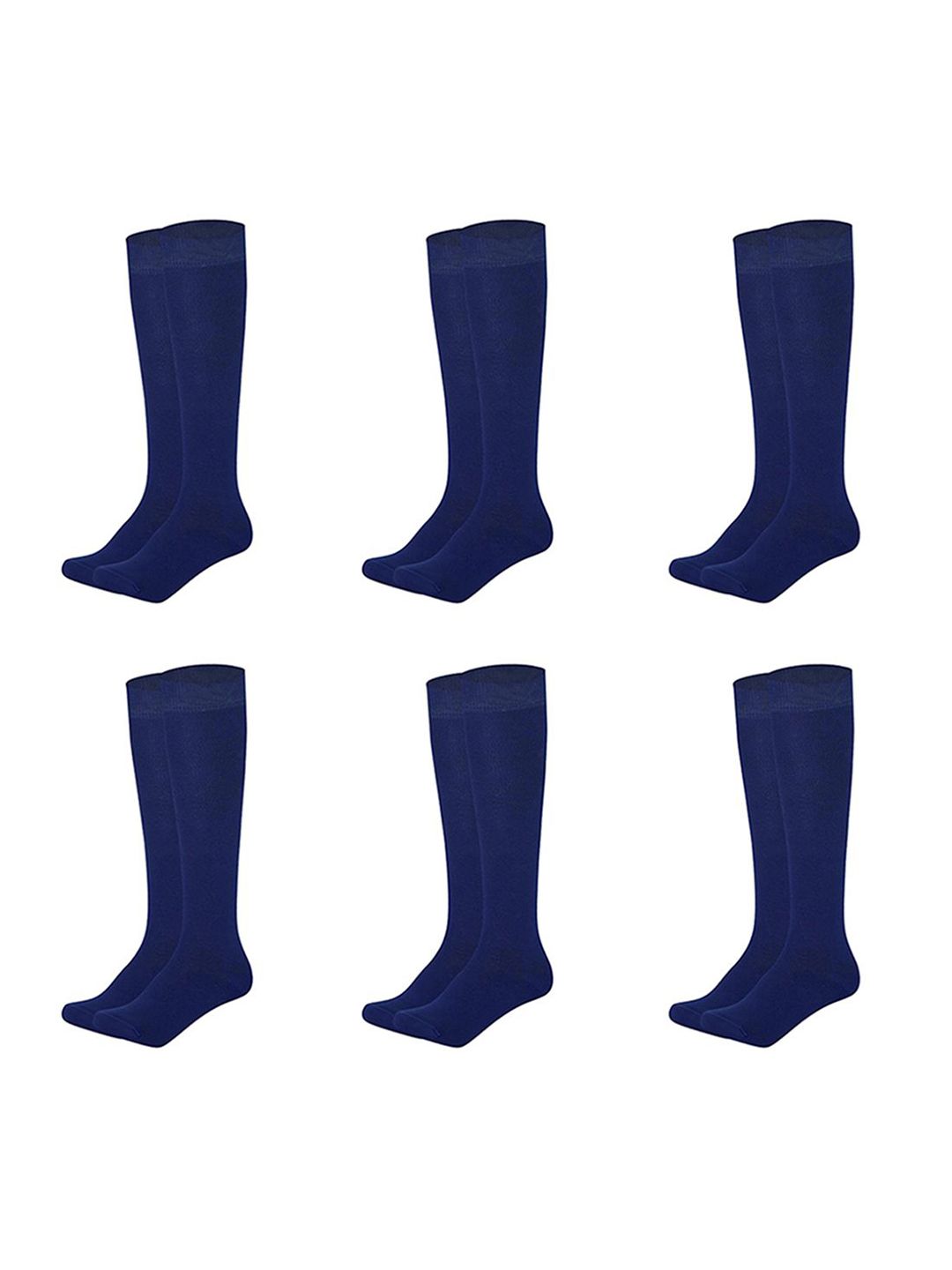 MUKHAKSH Men Pack Of 6 Cotton Knee Length Socks-picture-42