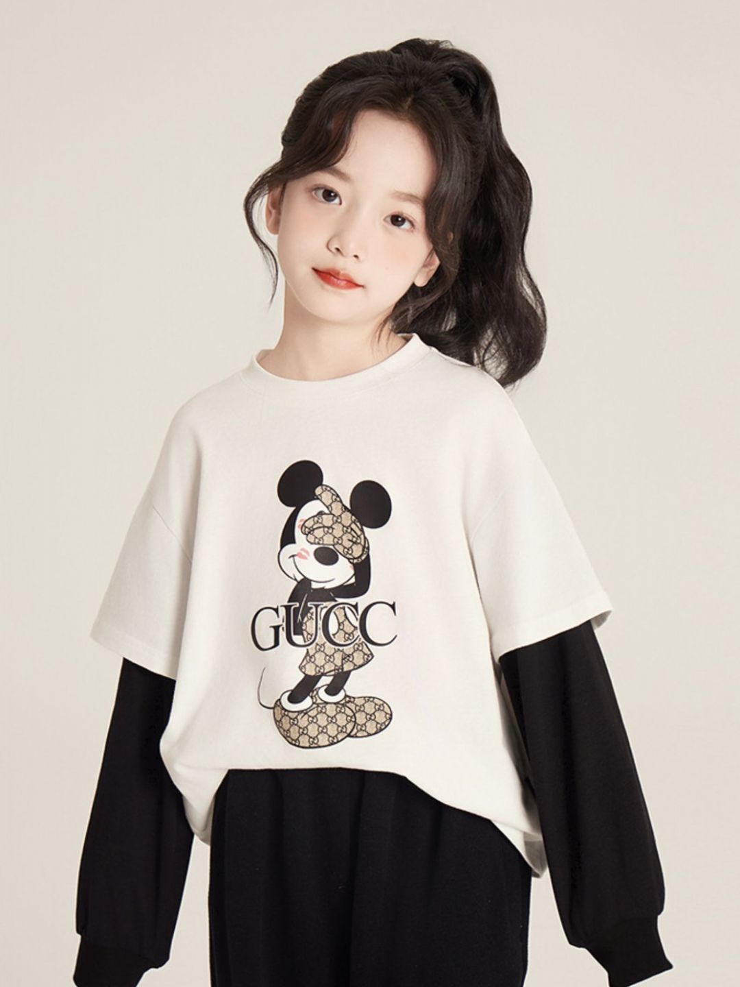 LULU & SKY Girls Humour and Comic Printed Regular Fit T-shirt-image-33