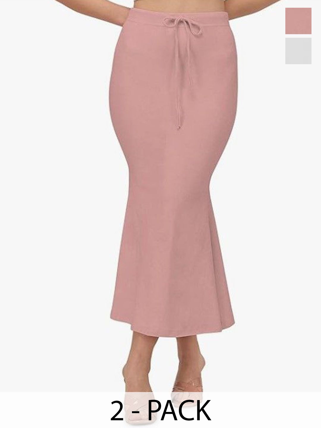 Trulymart Pack Of 2 Mermaid Fit HighRise Saree Shapewear-picture-17