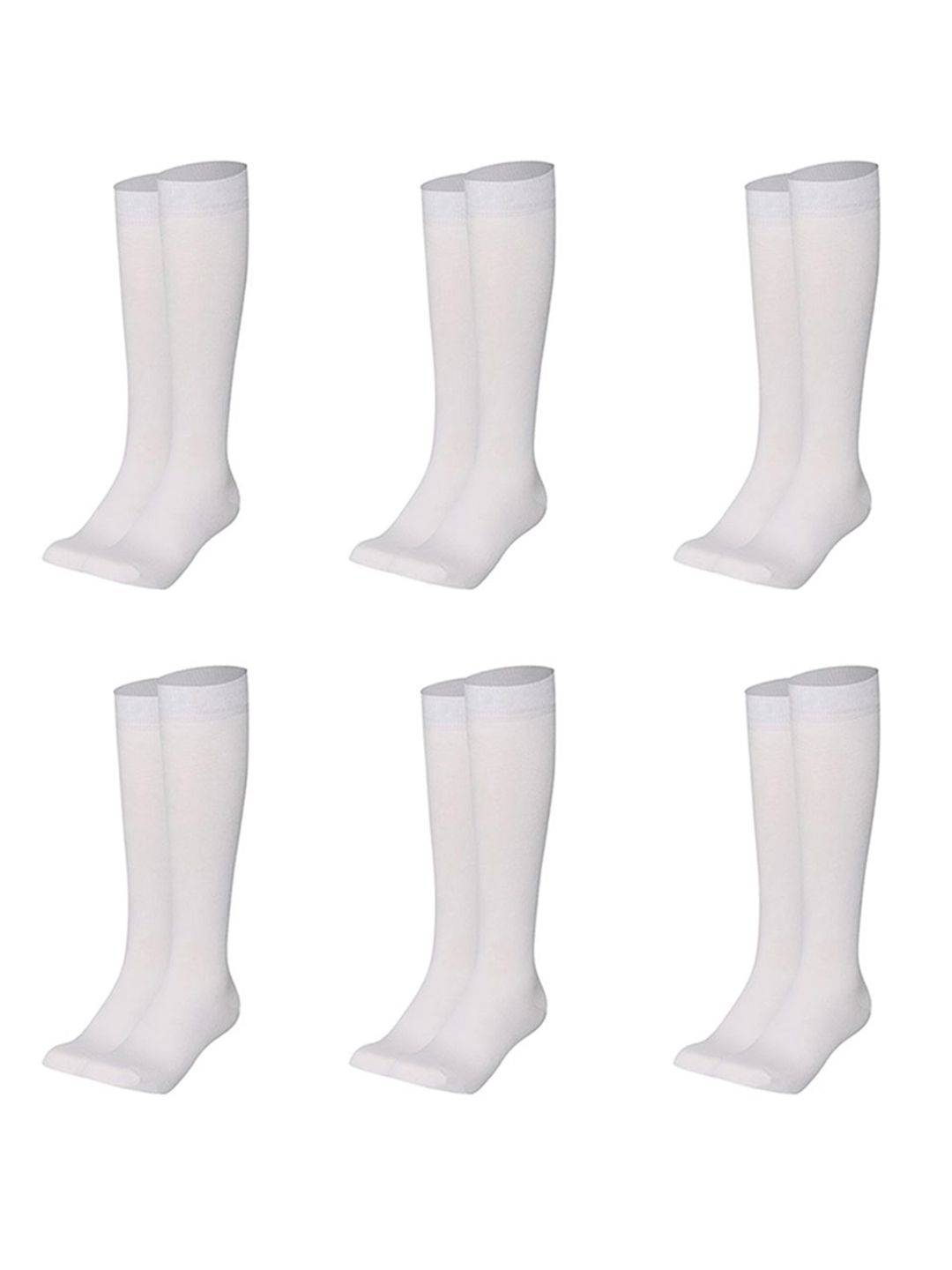 MUKHAKSH Men Pack Of 6 Cotton Knee Length Socks-picture-39