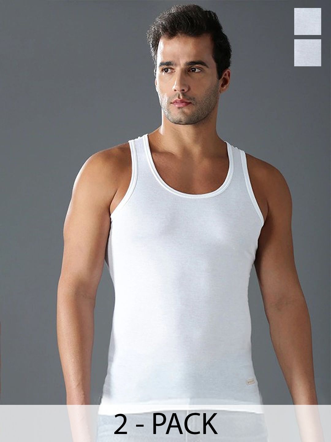 CAVENDERS Pack Of 2 Scoop Neck Basic Vests - c29=SWIFT---2---85-picture-28