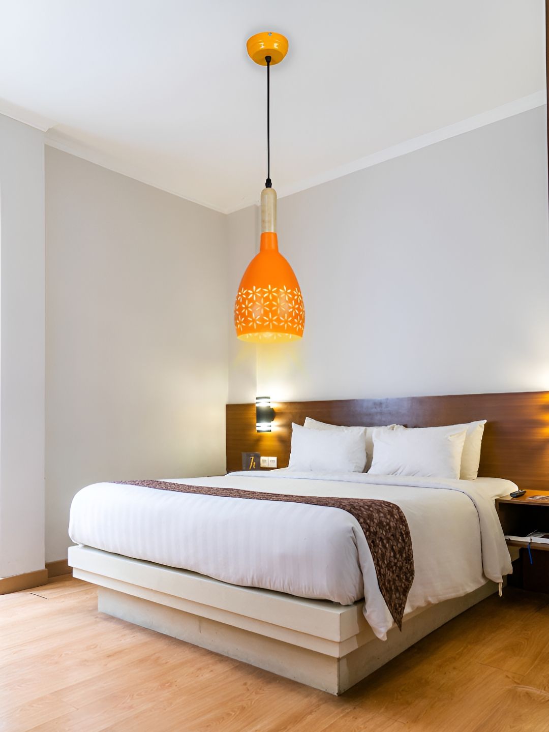 KINIS Orange & White Aluminium Abstract Shaped Ceiling Lamp-picture-42