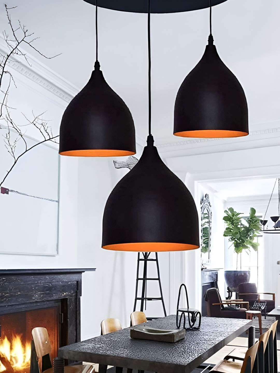 KINIS Black Aluminium Quirky Ceiling Lamp-picture-11