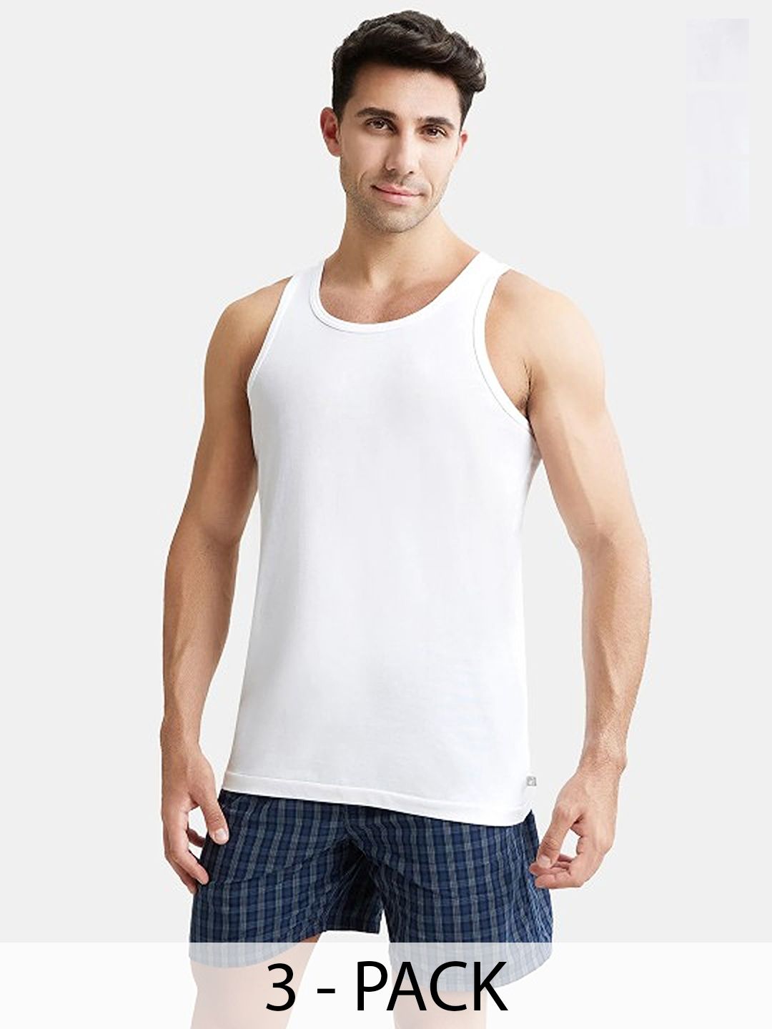 CAVENDERS Pack Of 3 Scoop Neck Pure Cotton Basic Vests - C44=-SWIFT---3---85-picture-1
