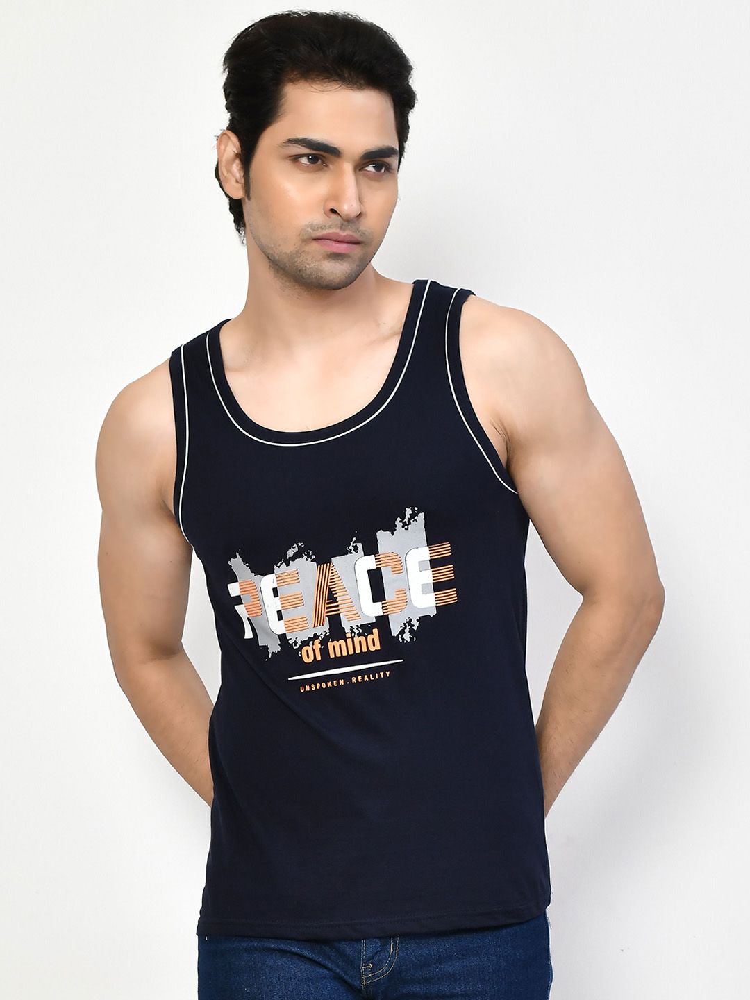 RAPL Cotton Printed Gym Vest Printed_Sando_Black_S-picture-10