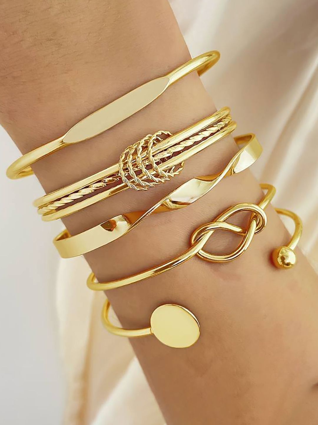 GOLDIWALA Women 5 Gold-Plated Cuff Bracelet-picture-33