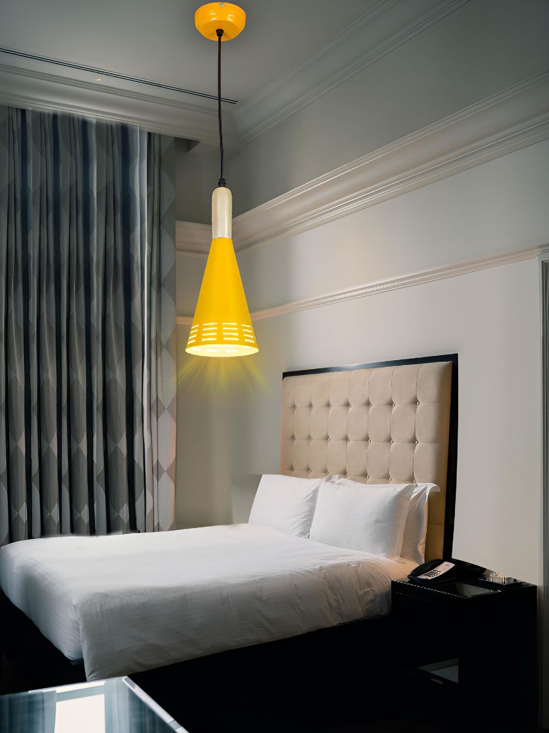 KINIS Yellow & White Aluminium Quirky Ceiling Lamp-picture-9