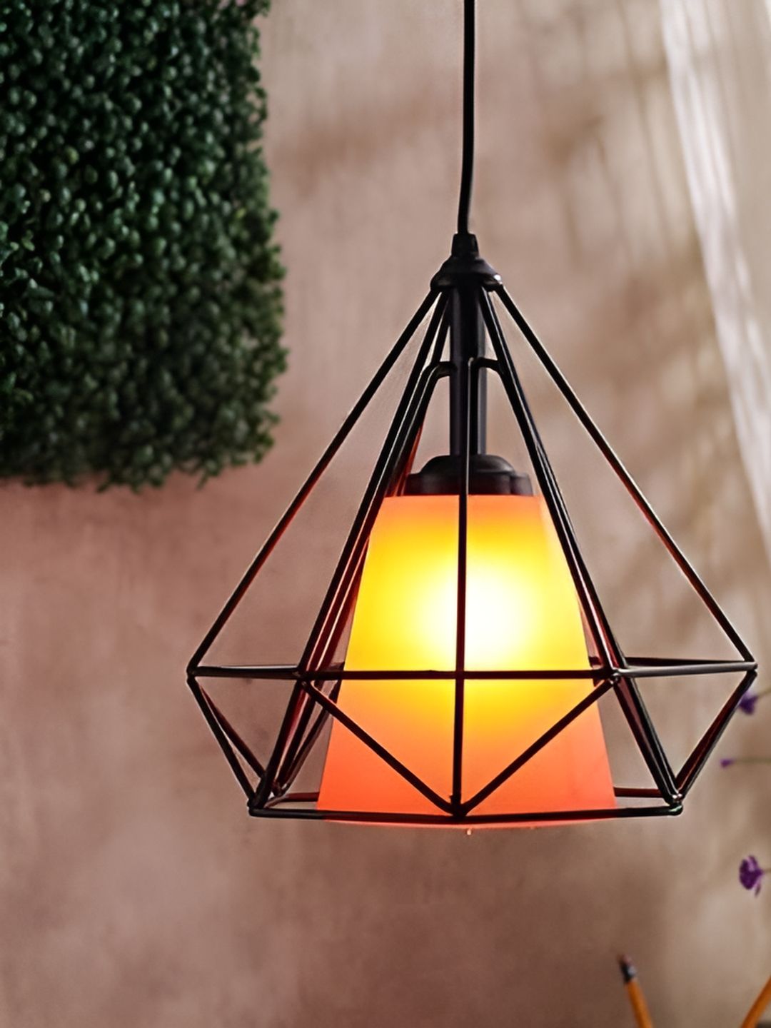 KINIS Black & Orange Quirky Ceiling Lamp-image-49