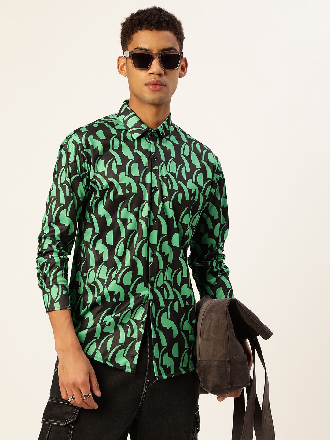 Moda Rapido Men Comfort Semi Sheer Printed Casual Shirt-picture-36