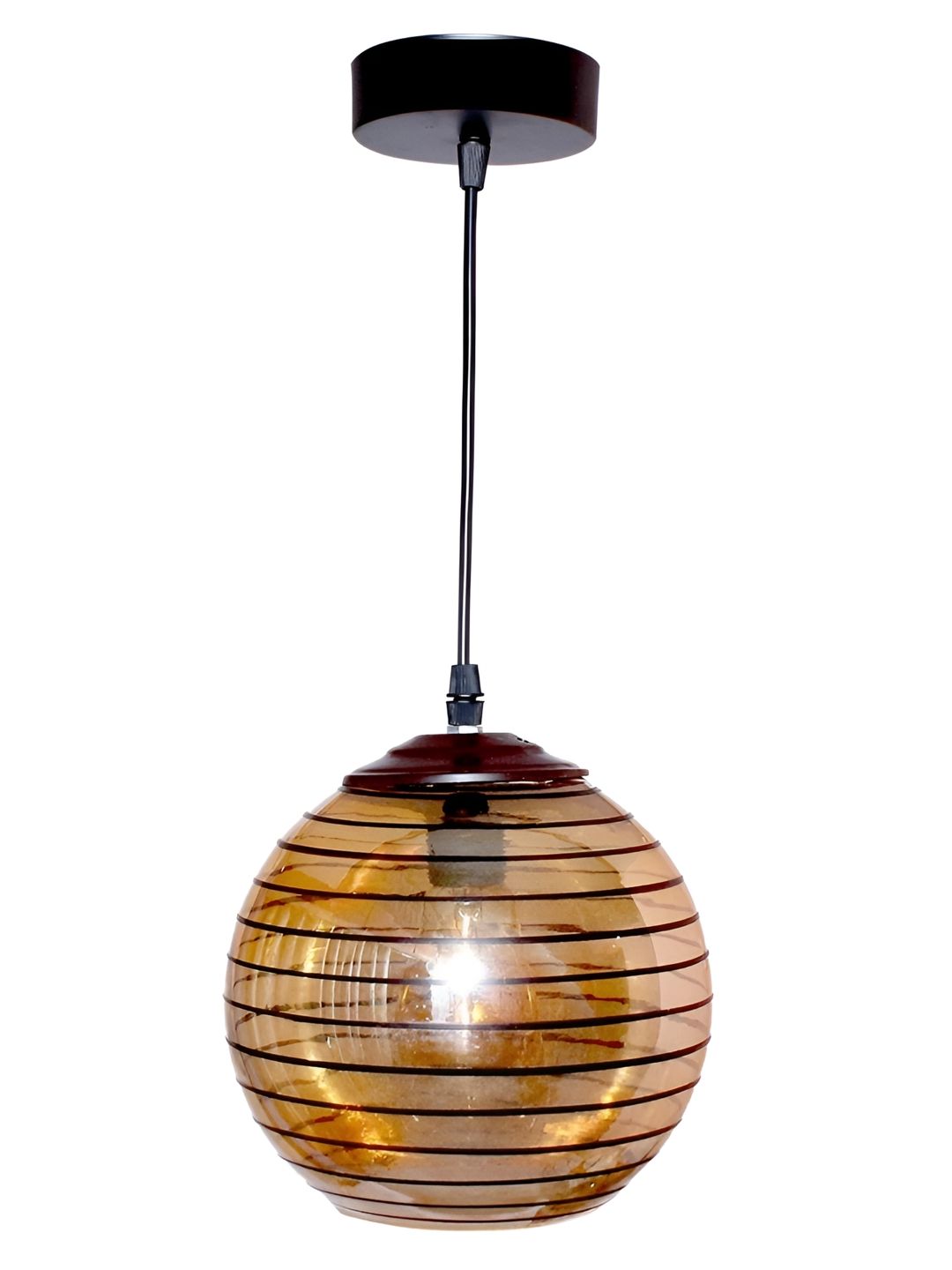 KINIS Modern and Unique Style Brown & Black Glass Quirky Ceiling Lamp-picture-33