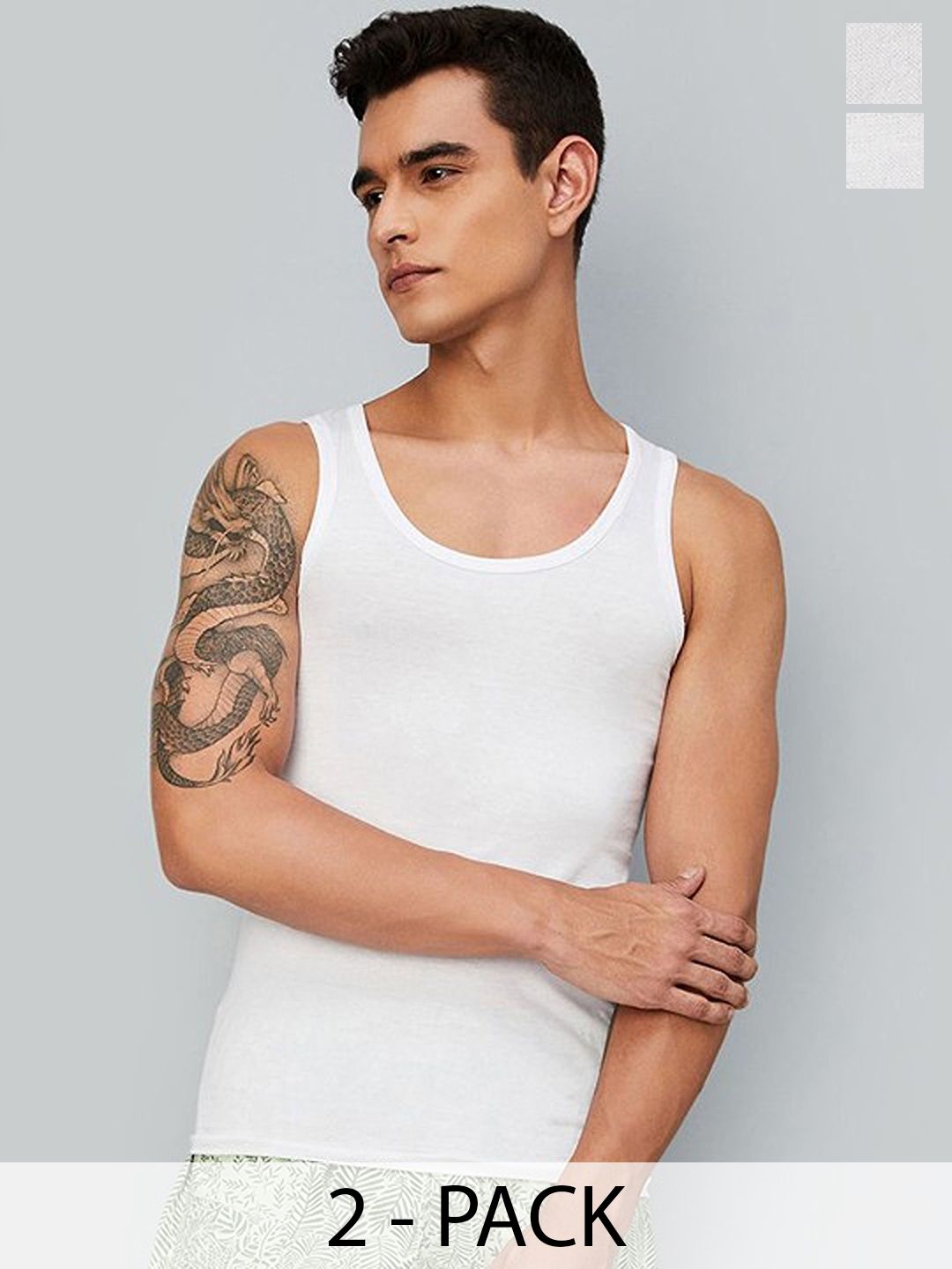 CAVENDERS Pack Of 2 Scoop Neck Basic Vests - c23=SWIFT---2---85-image-48