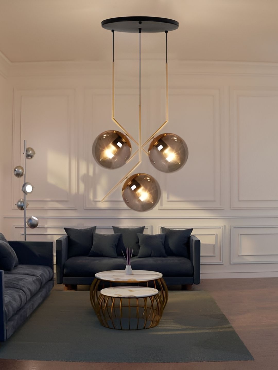 KINIS Modern and Unique Style Gold-Toned Quirky Ceiling Lamp-picture-39