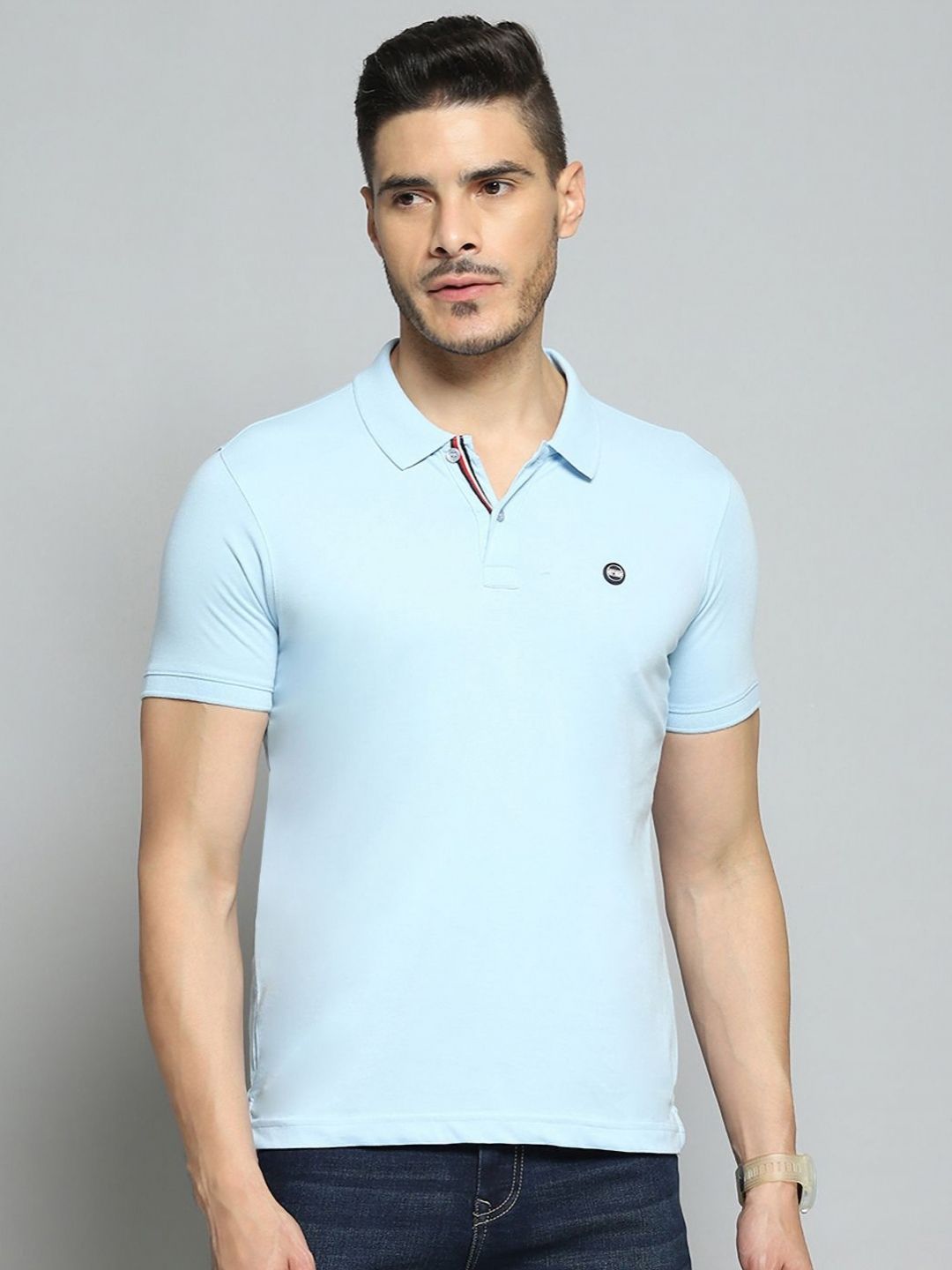 Cloak & Decker Men Polo Collar Cotton T-shirt-picture-20