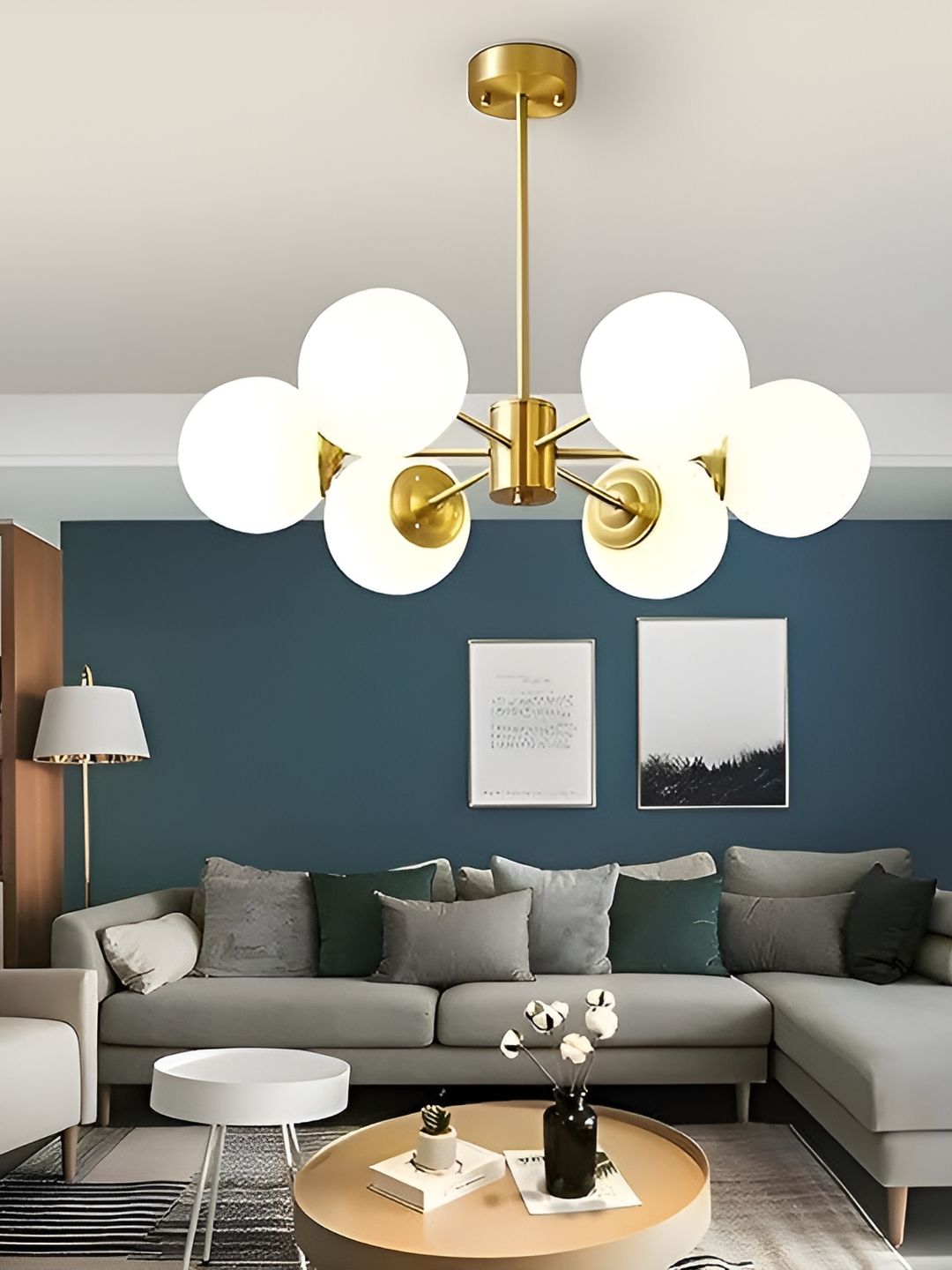 KINIS Gold-Toned & White Ceiling Lamp-picture-31