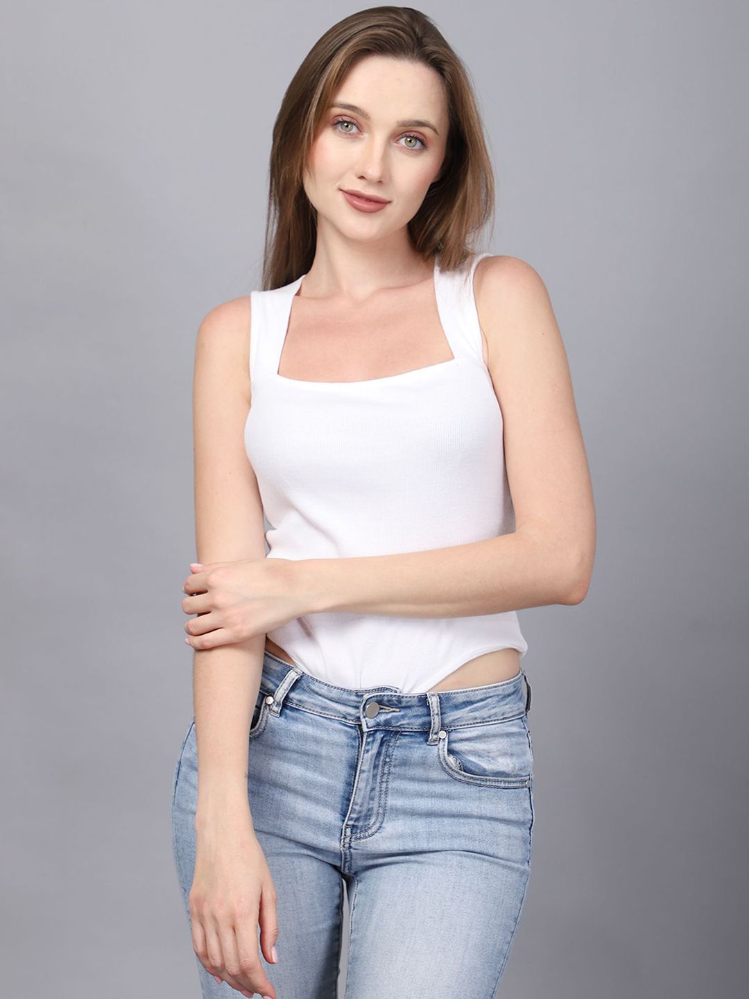 SWISHIN Square-Neck Bodysuit