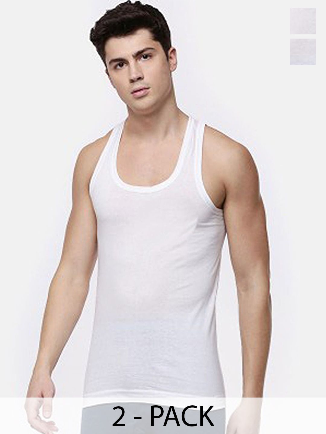CAVENDERS Pack Of 2 Scoop Neck Long Lasting Basic Vests - c48=SWIFT---2---85-picture-43