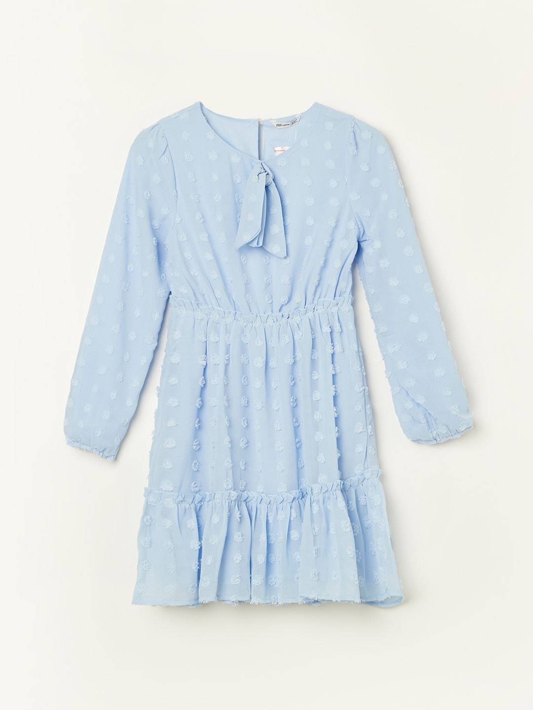 Fame Forever by Lifestyle Tie-Up Neck A-Line Dress-picture-39