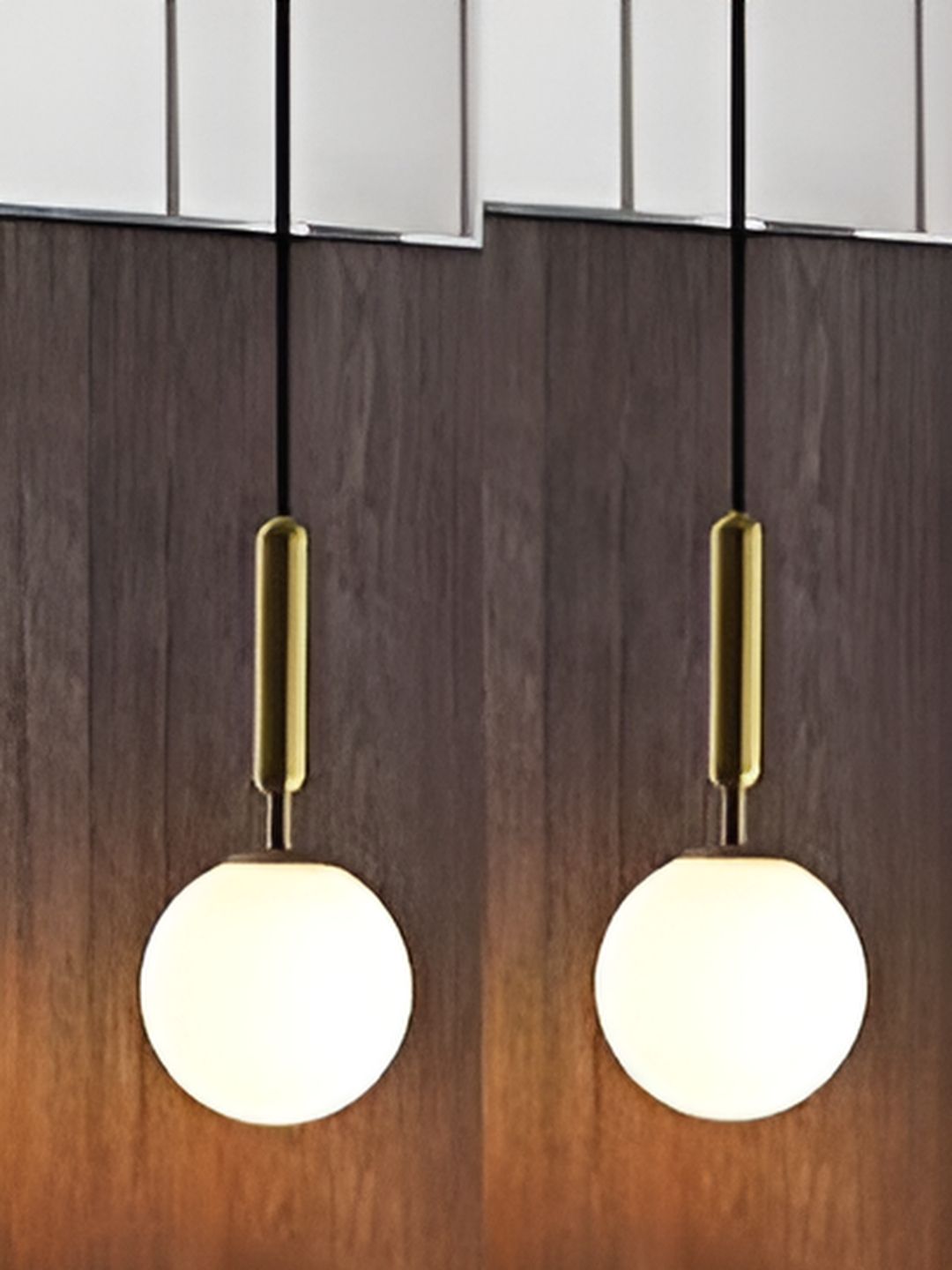 KINIS Gold-Toned & White Spherical Shaped Ceiling Lamp-picture-33