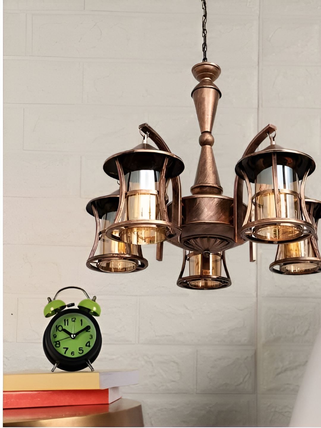 KINIS Copper-Toned & Brown Metal Ceiling Lamp-image-49