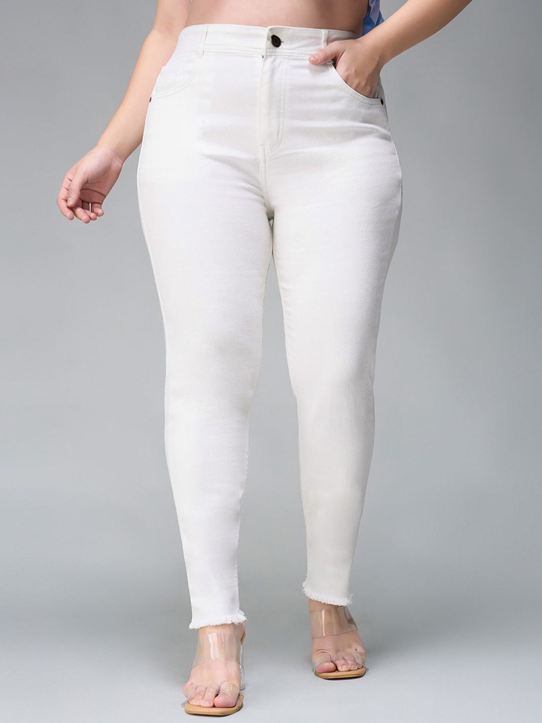 Miss Chase A+ Women Skinny Fit High-Rise Light Fade Jeans-picture-22