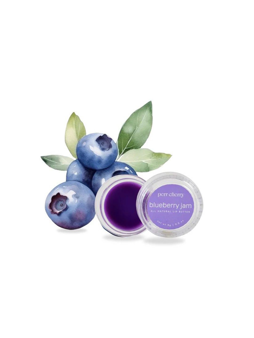 PERR CHERRY Blueberry Jam Lip Balm With Shea Butter - 8 g-image-48