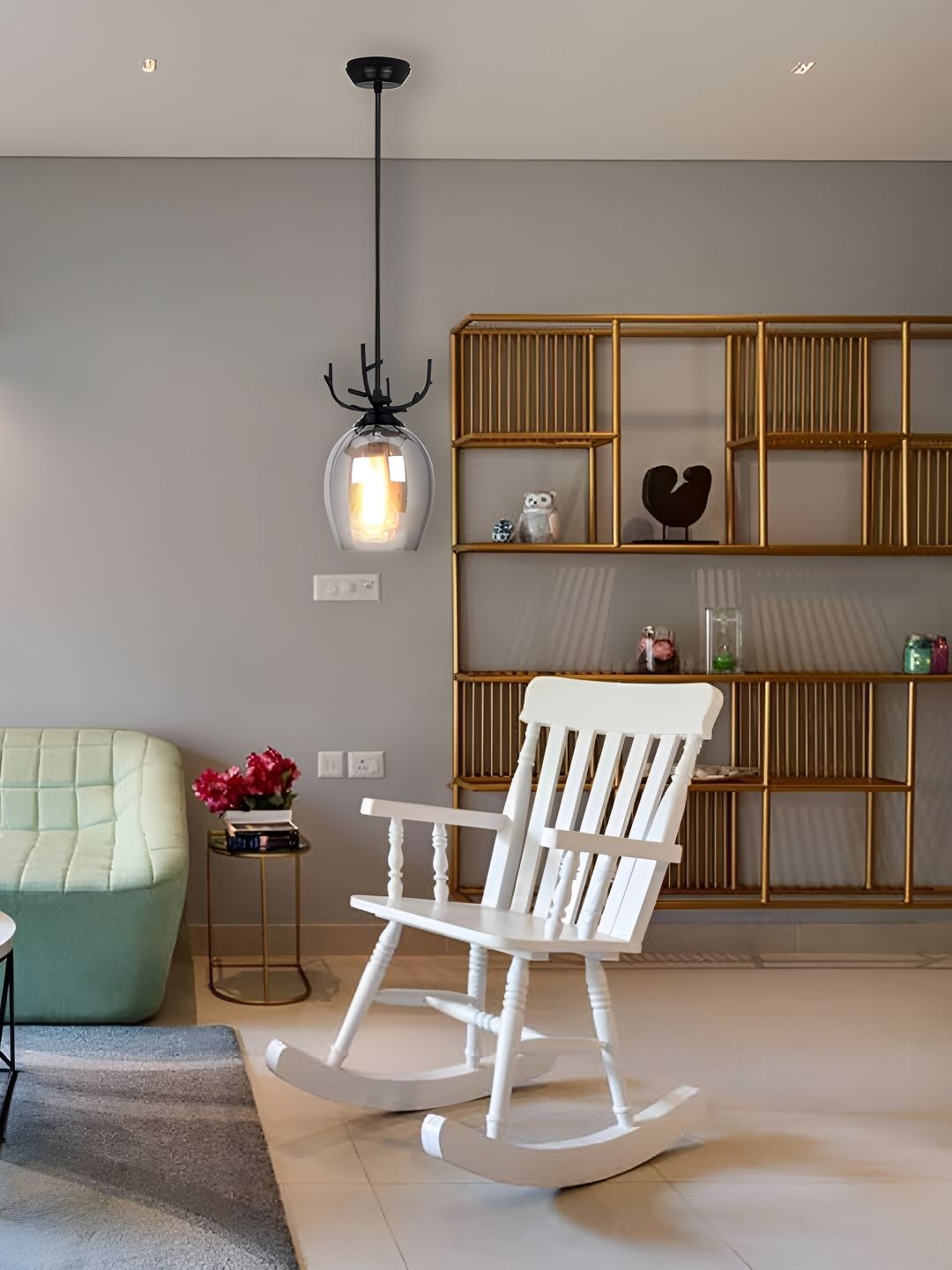 KINIS Black Glass Quirky Ceiling Lamp-picture-13