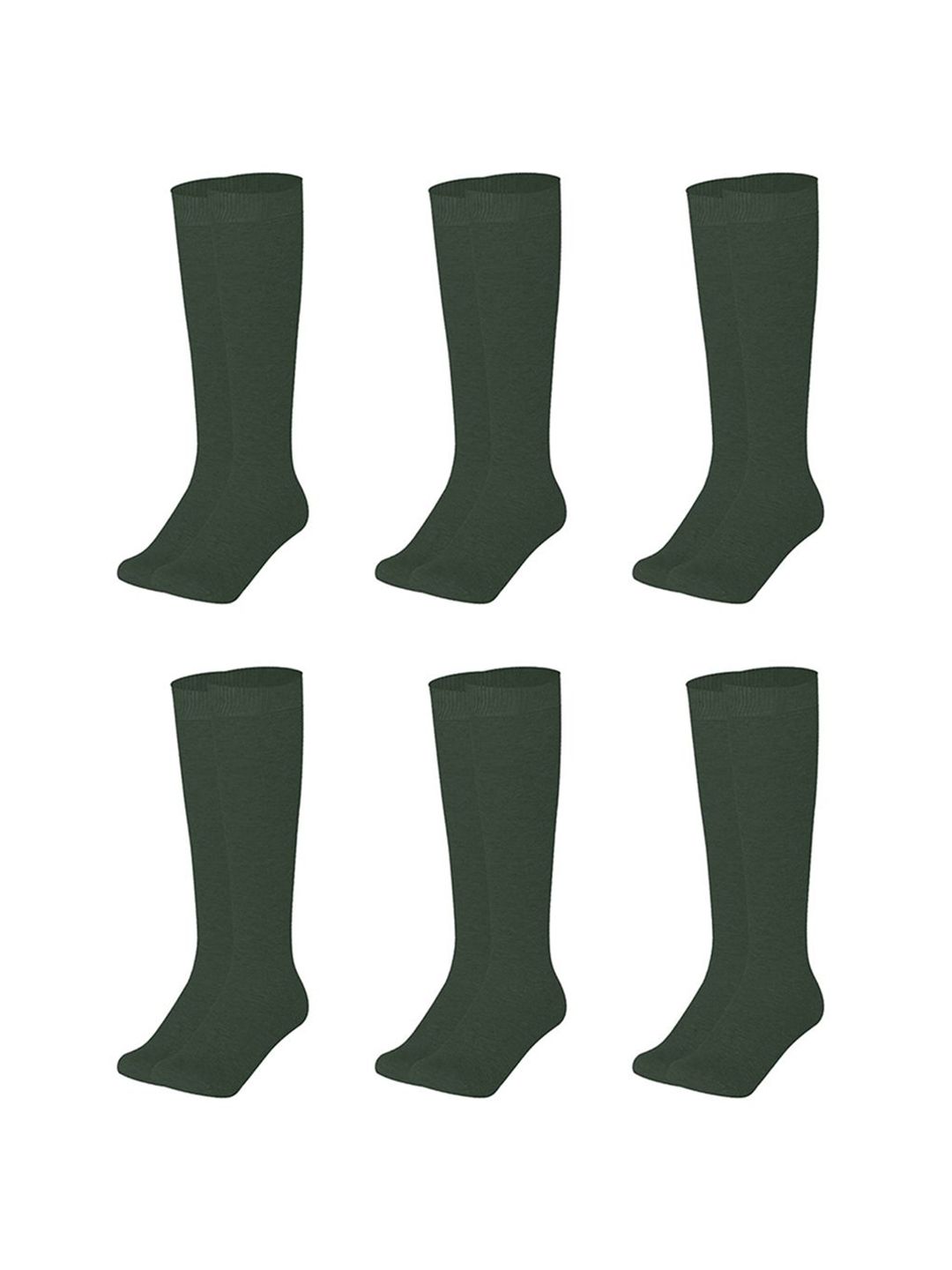 MUKHAKSH Men Pack Of 6 Cotton Knee Length Socks-picture-41