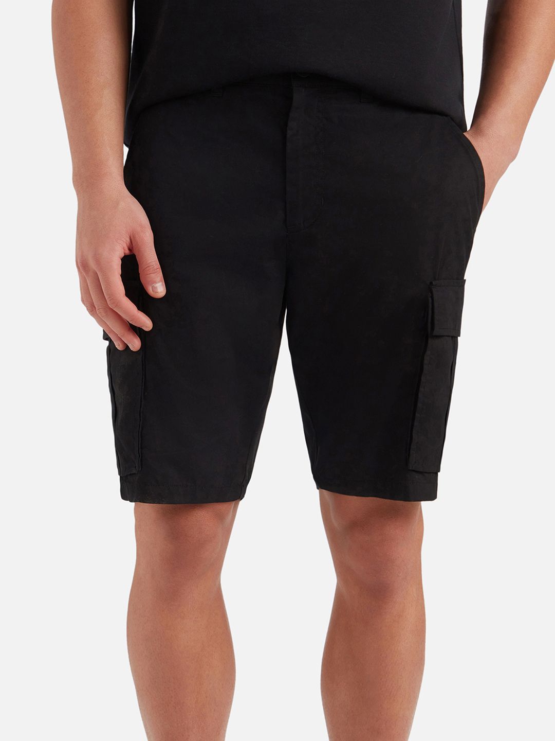 Jockey Men Super Combed Cotton Woven Straight Fit Cargo Shorts with Seven Pockets-MZ08-picture-56