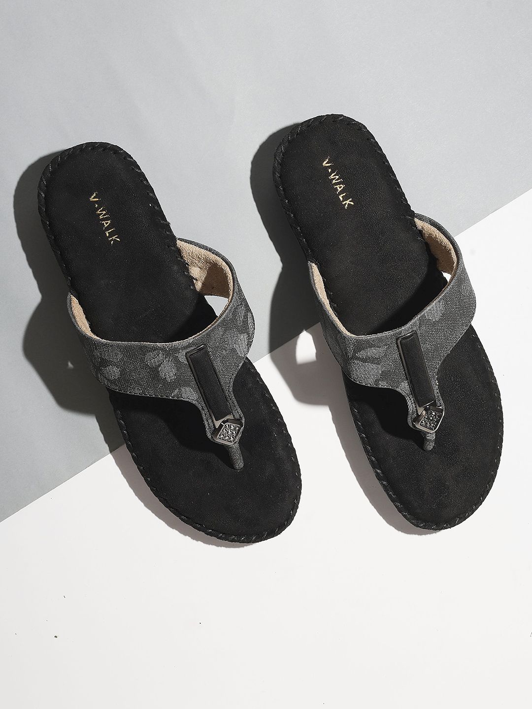 V-WALK Women Ethnic-Style Open Back Flats-picture-11