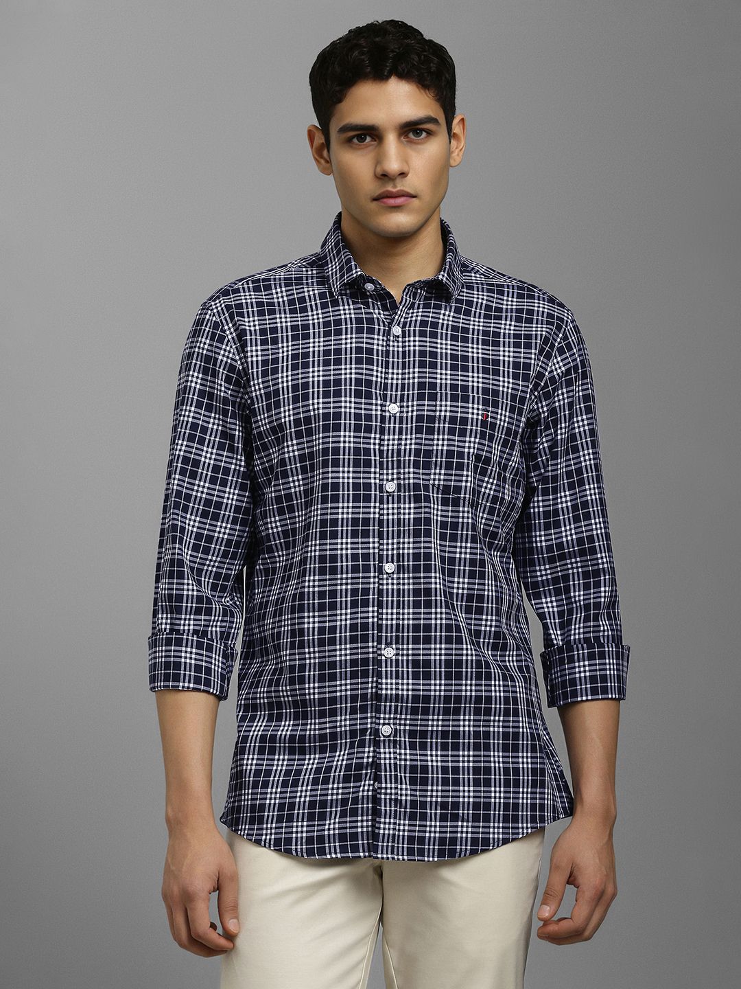 Louis Philippe Sport Men Slim Fit Checked Casual Shirt-picture-36